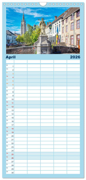 Brügge sehen - und sich verlieben (CALVENDO Familienplaner 2026)