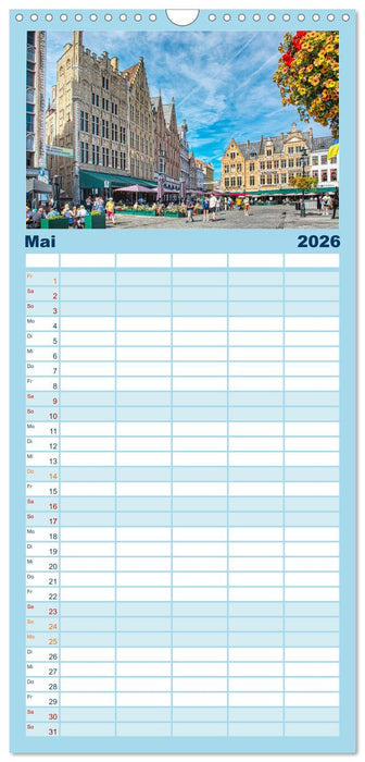 Brügge sehen - und sich verlieben (CALVENDO Familienplaner 2026)