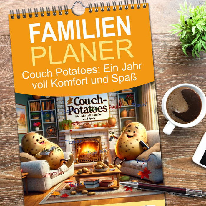 Couch Potatoes: Ein Jahr voll Komfort und Spaß (CALVENDO Familienplaner 2026)