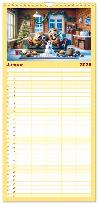 Couch Potatoes: Ein Jahr voll Komfort und Spaß (CALVENDO Familienplaner 2026)