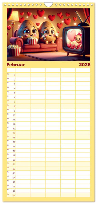 Couch Potatoes: Ein Jahr voll Komfort und Spaß (CALVENDO Familienplaner 2026)