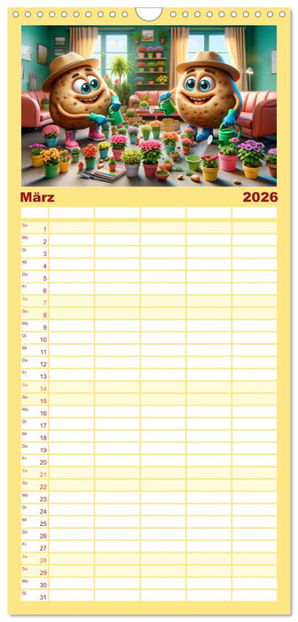 Couch Potatoes: Ein Jahr voll Komfort und Spaß (CALVENDO Familienplaner 2026)