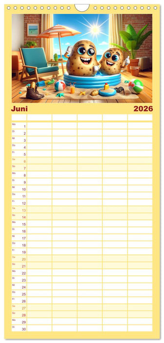 Couch Potatoes: Ein Jahr voll Komfort und Spaß (CALVENDO Familienplaner 2026)