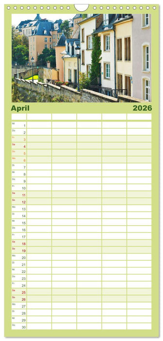 Luxemburg entlang des Wenzelwegs (CALVENDO Familienplaner 2026)