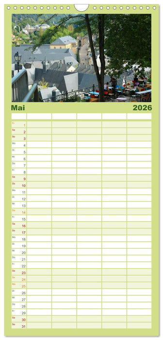 Luxemburg entlang des Wenzelwegs (CALVENDO Familienplaner 2026)