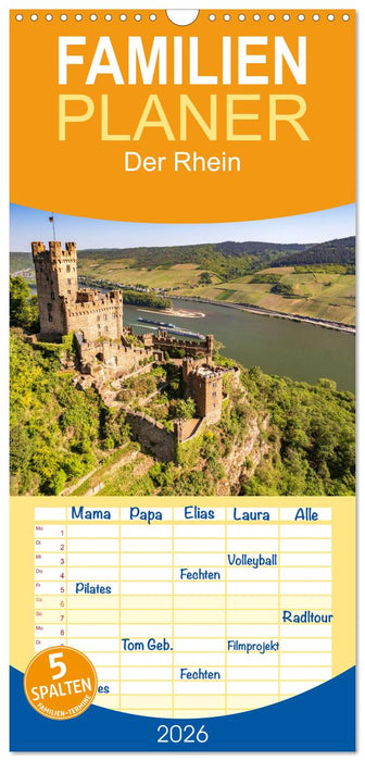 Der Rhein (CALVENDO Familienplaner 2026)