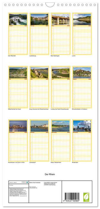 Der Rhein (CALVENDO Familienplaner 2026)