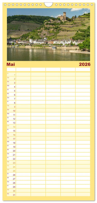 Der Rhein (CALVENDO Familienplaner 2026)