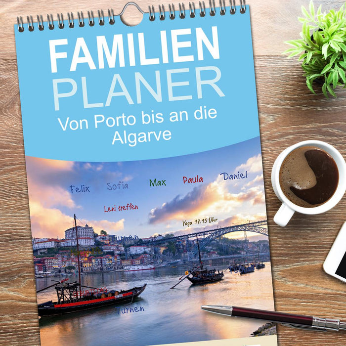 Von Porto bis an die Algarve (CALVENDO Familienplaner 2026)