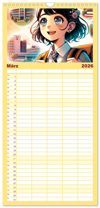 Manga Momente - Mit KI entfachte Manga Magie (CALVENDO Familienplaner 2026)