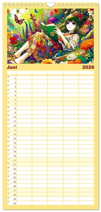 Manga Momente - Mit KI entfachte Manga Magie (CALVENDO Familienplaner 2026)