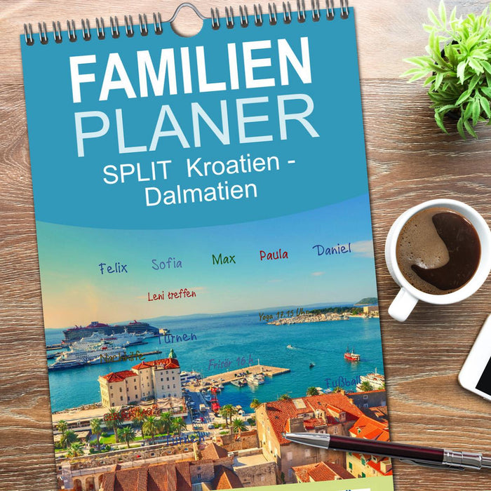 SPLIT Kroatien - Dalmatien (CALVENDO Familienplaner 2026)