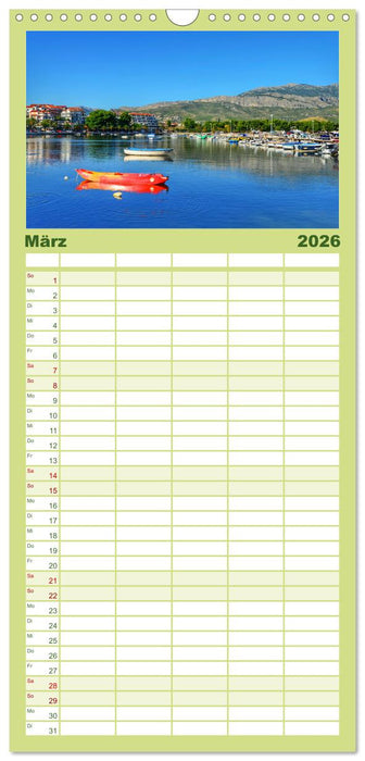 SPLIT Kroatien - Dalmatien (CALVENDO Familienplaner 2026)