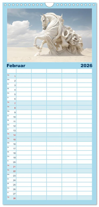 Surrealismus trifft Pferdefans (CALVENDO Familienplaner 2026)