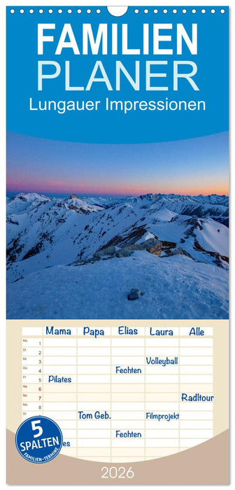 Lungauer Impressionen (CALVENDO Familienplaner 2026)