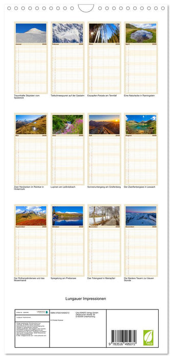 Lungauer Impressionen (CALVENDO Familienplaner 2026)