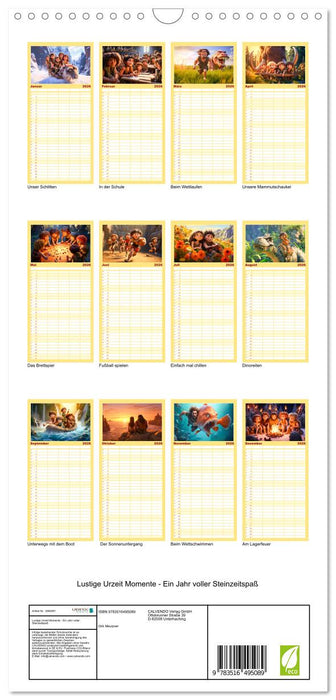 Lustige Urzeit Momente - Ein Jahr voller Steinzeitspaß (CALVENDO Familienplaner 2026)