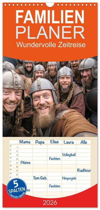 Wundervolle Zeitreise (CALVENDO Familienplaner 2026)