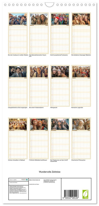 Wundervolle Zeitreise (CALVENDO Familienplaner 2026)