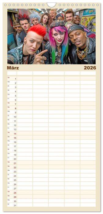 Wundervolle Zeitreise (CALVENDO Familienplaner 2026)