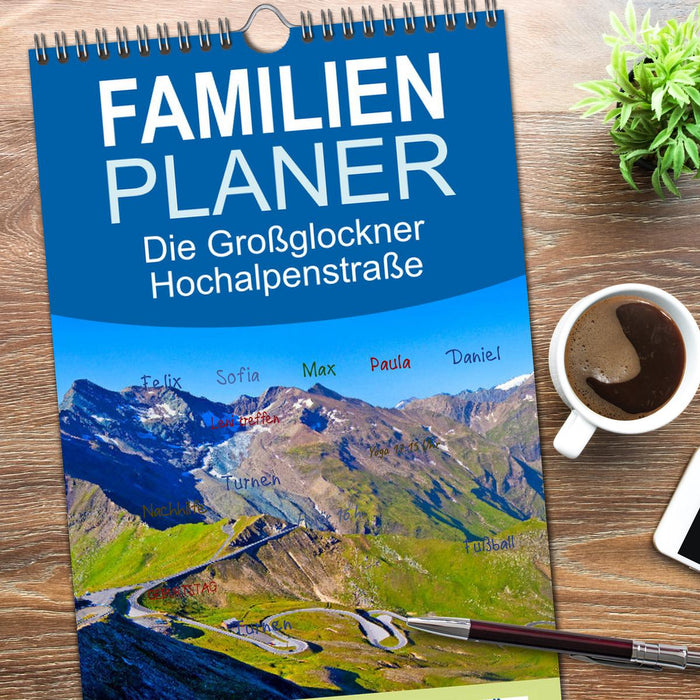 Die Großglockner Hochalpenstraße (CALVENDO Familienplaner 2026)