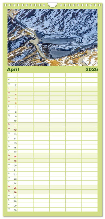 Die Großglockner Hochalpenstraße (CALVENDO Familienplaner 2026)