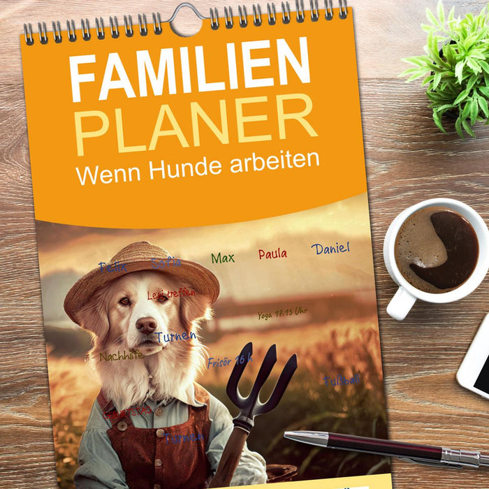 Wenn Hunde arbeiten (CALVENDO Familienplaner 2026)