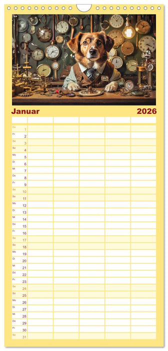 Wenn Hunde arbeiten (CALVENDO Familienplaner 2026)