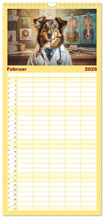 Wenn Hunde arbeiten (CALVENDO Familienplaner 2026)