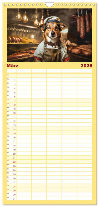 Wenn Hunde arbeiten (CALVENDO Familienplaner 2026)