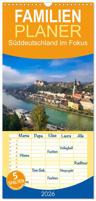 Süddeutschland im Fokus (CALVENDO Familienplaner 2026)