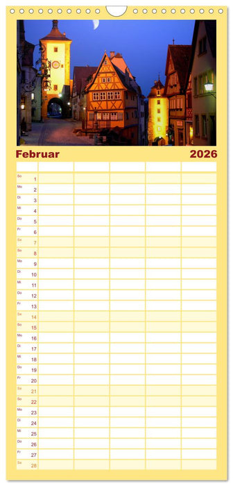 Süddeutschland im Fokus (CALVENDO Familienplaner 2026)