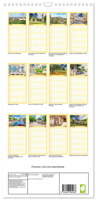 Provence. Licht und Lebensfreude (CALVENDO Familienplaner 2026)