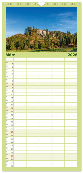 Unterwegs in Norditalien (CALVENDO Familienplaner 2026)