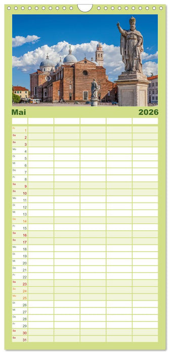 Unterwegs in Norditalien (CALVENDO Familienplaner 2026)