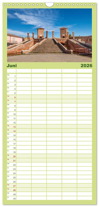 Unterwegs in Norditalien (CALVENDO Familienplaner 2026)