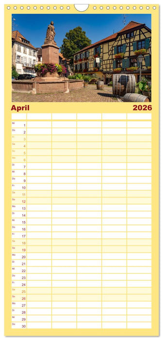 Die Elsässer Weinstraße (CALVENDO Familienplaner 2026)