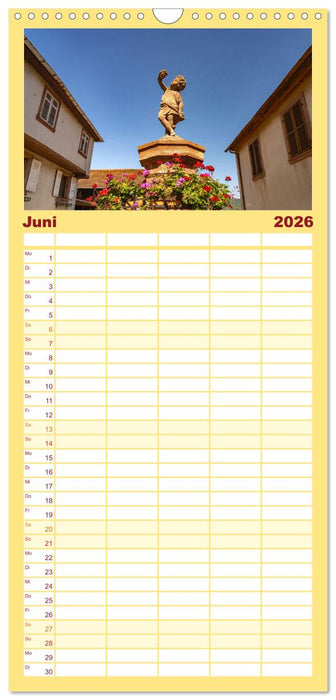 Die Elsässer Weinstraße (CALVENDO Familienplaner 2026)