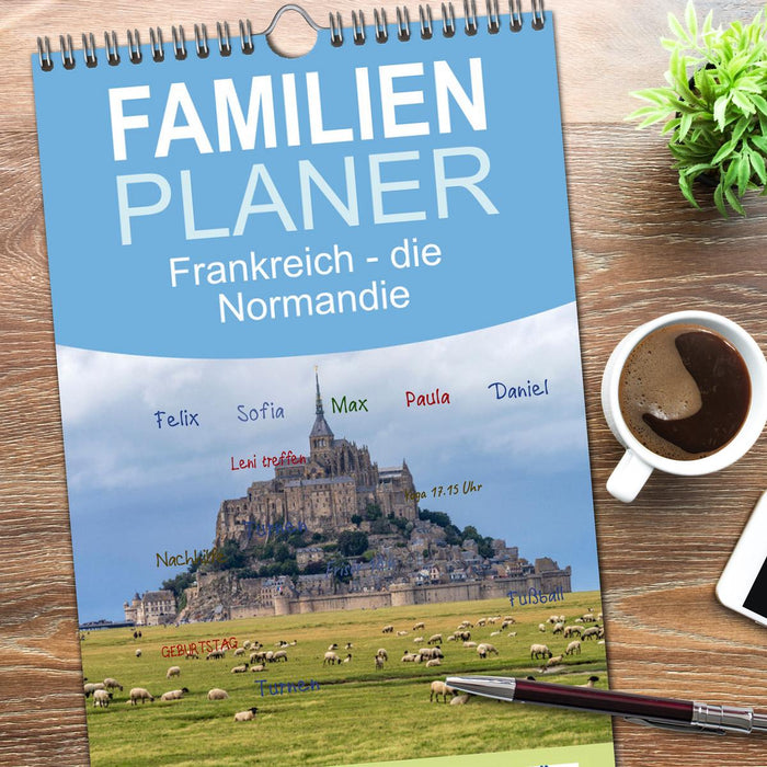 Frankreich - die Normandie (CALVENDO Familienplaner 2026)