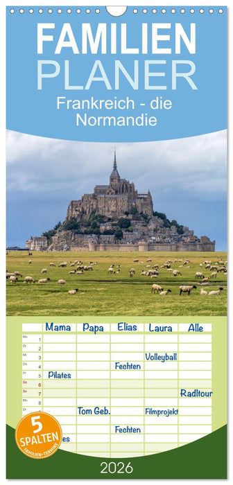 Frankreich - die Normandie (CALVENDO Familienplaner 2026)