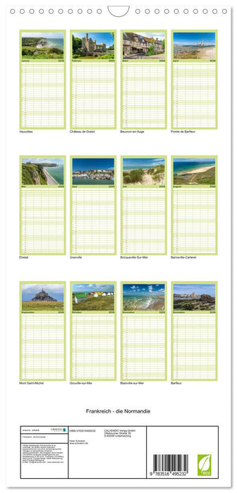 Frankreich - die Normandie (CALVENDO Familienplaner 2026)
