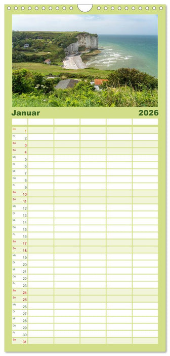 Frankreich - die Normandie (CALVENDO Familienplaner 2026)