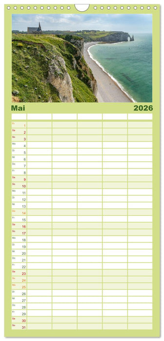 Frankreich - die Normandie (CALVENDO Familienplaner 2026)