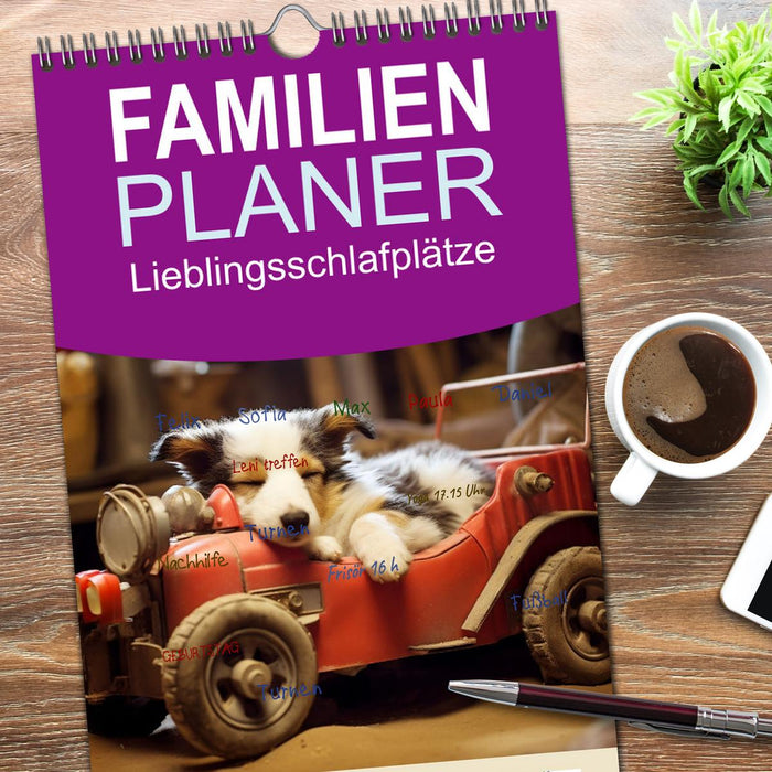 Lieblingsschlafplätze (CALVENDO Familienplaner 2026)
