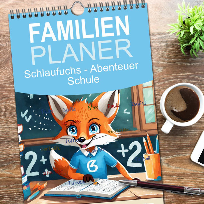Schlaufuchs - Abenteuer Schule (CALVENDO Familienplaner 2026)
