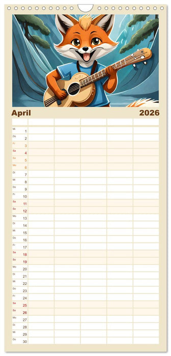 Schlaufuchs - Abenteuer Schule (CALVENDO Familienplaner 2026)