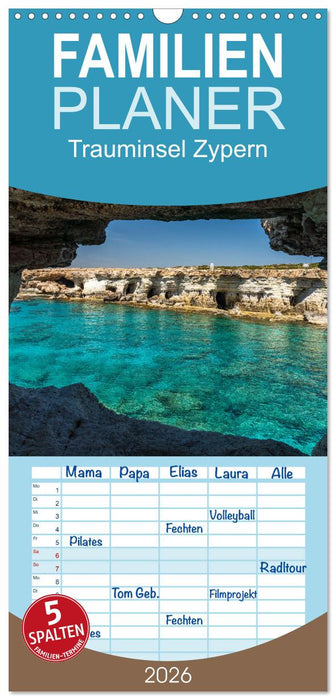 Trauminsel Zypern (CALVENDO Familienplaner 2026)