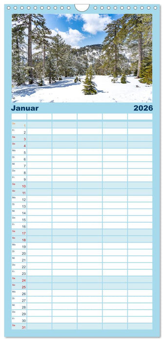 Trauminsel Zypern (CALVENDO Familienplaner 2026)