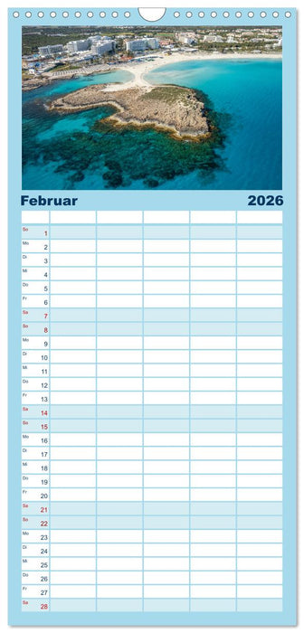 Trauminsel Zypern (CALVENDO Familienplaner 2026)