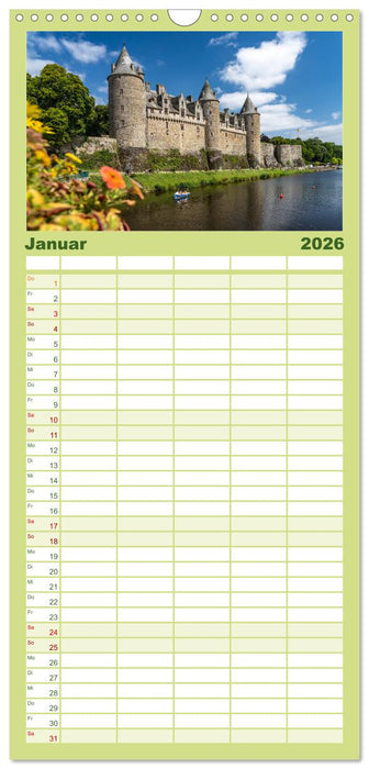 Frankreich - die Bretagne (CALVENDO Familienplaner 2026)